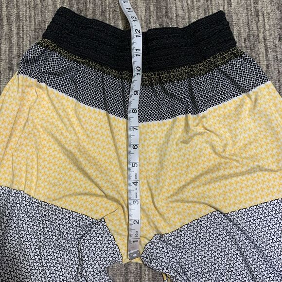 No Brand Women Small Multicolored Knit Palazzo Wide Legs Pants Butter‎ Yellow - Picture 4 of 6